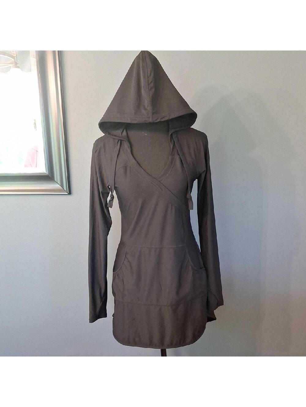 Athleta Black Hooded Athletic Top Size Xs